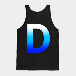 Blue Letter D Tank Top